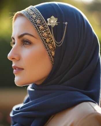 Classic Stylish Scarf Accessory Elegant Muslimah Fashion Brooch