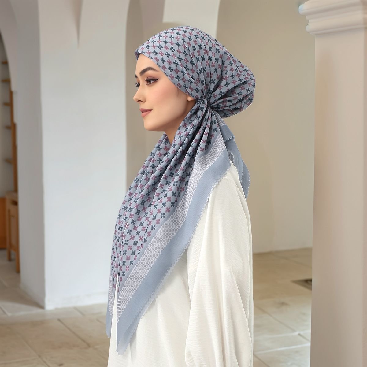 Plus Size Muslimah Inner Hat Adjustable Elastic Breathable Headscarf Cap for Women