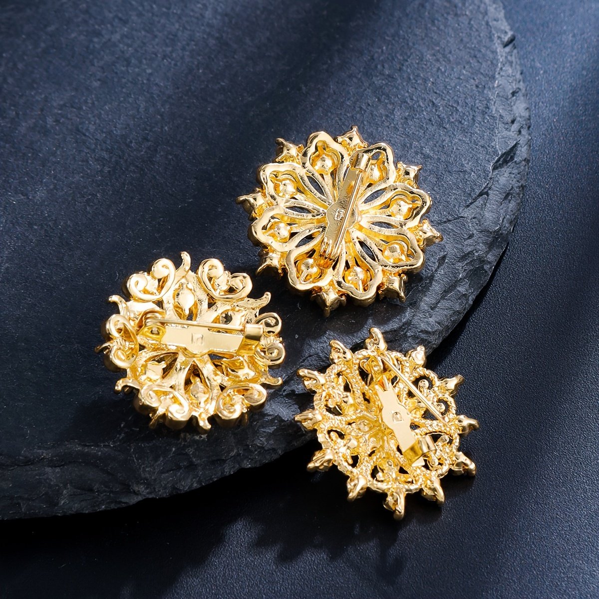 12PCS Fashion Elegant Brooch Set Bridal Wedding Bouquet Decorative Accessories