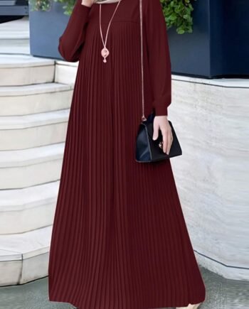 Plus Size Women Long Dress Lightweight Loose Fit Modest Fashion Outfit