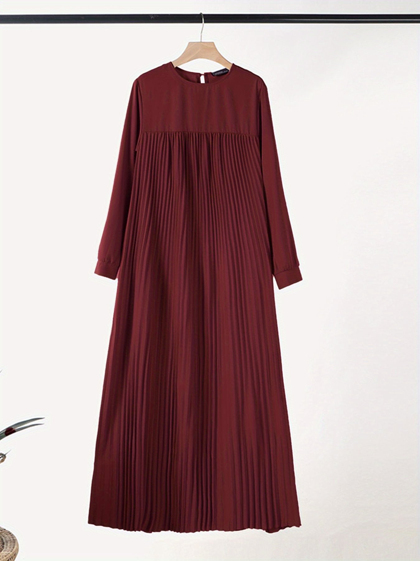 Plus Size Women Long Dress Lightweight Loose Fit Modest Fashion Outfit