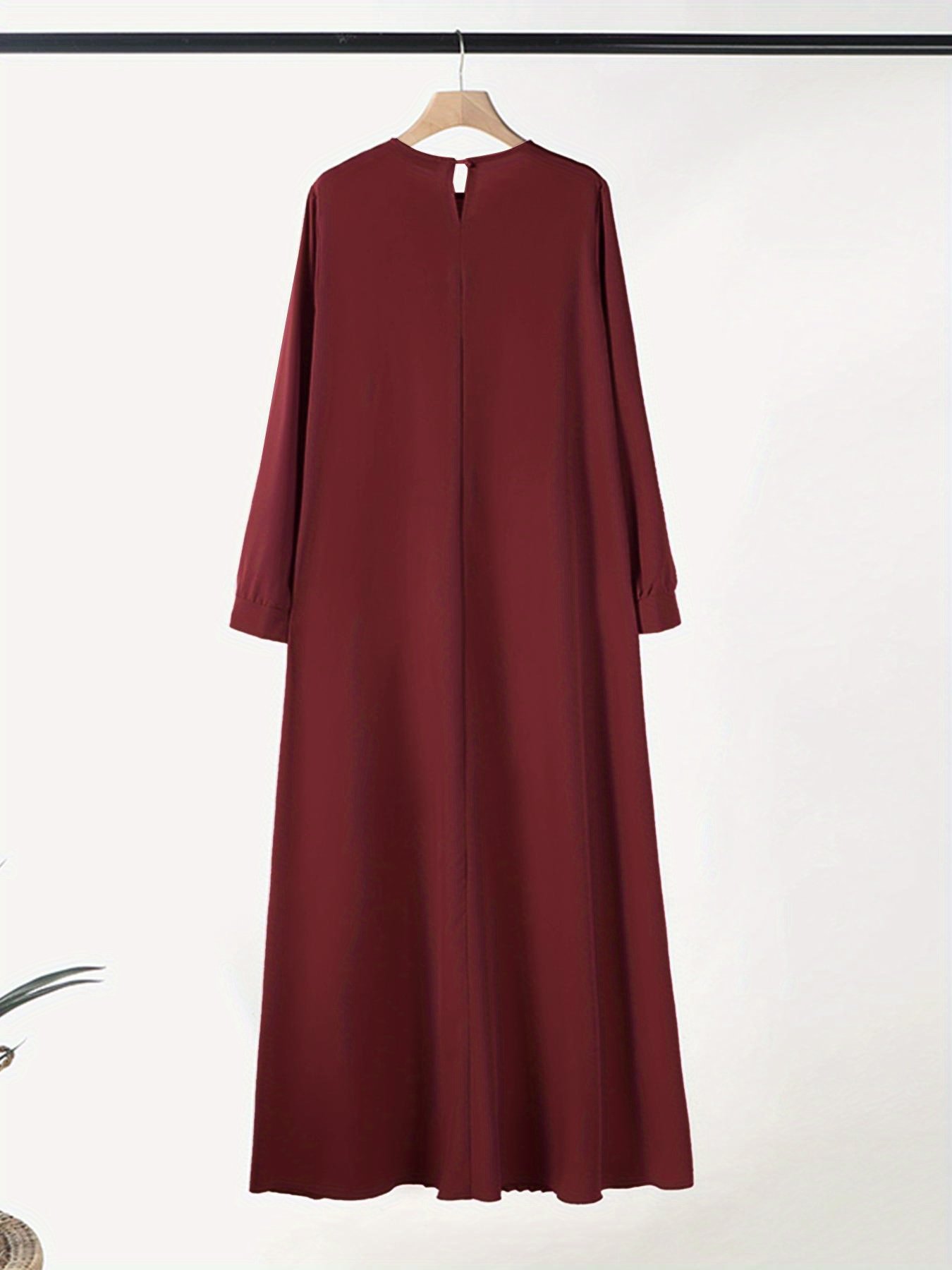 Plus Size Women Long Dress Lightweight Loose Fit Modest Fashion Outfit