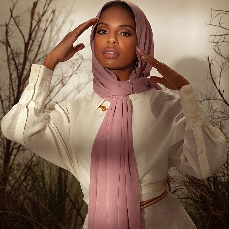Elegant Ramadan Hijab Headscarf Hat Breathable Elastic Muslim Headwear for Women