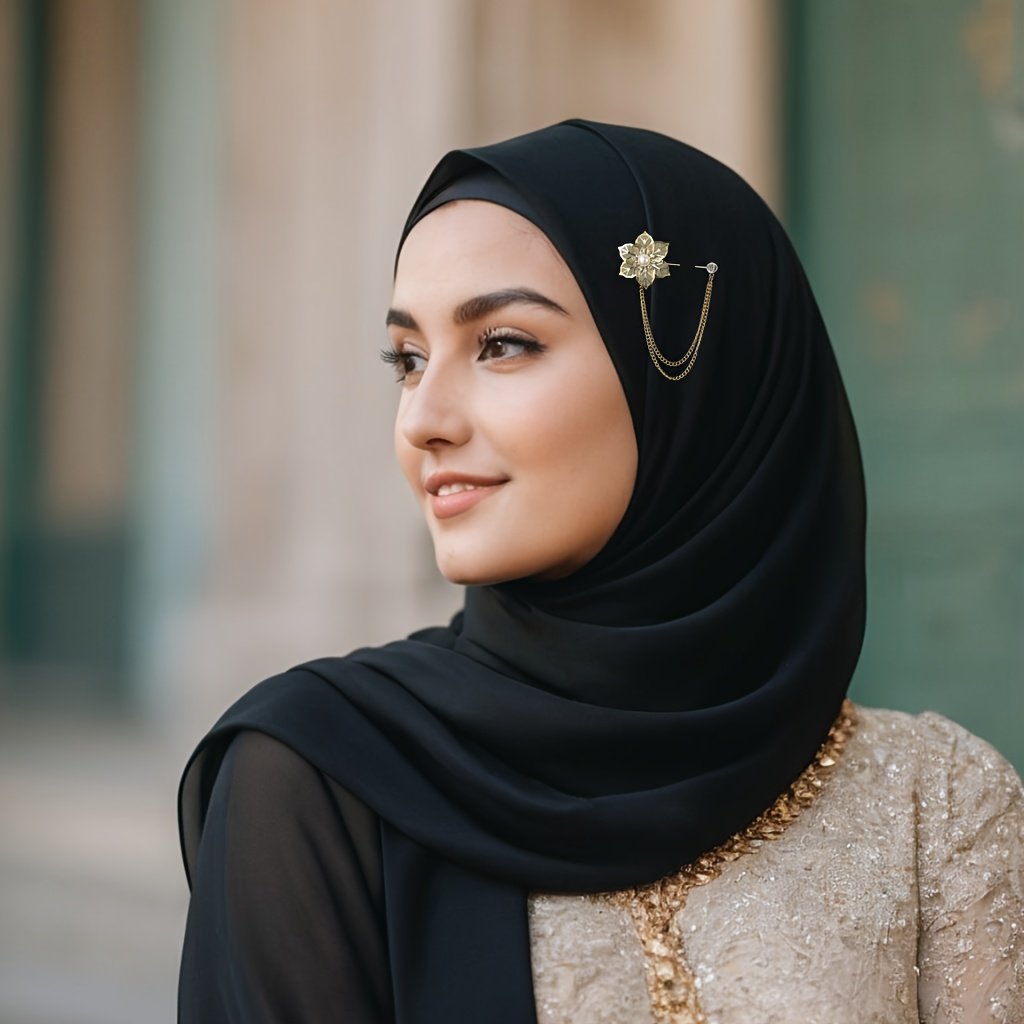 Classic Stylish Scarf Accessory Elegant Muslimah Fashion Brooch