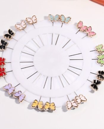 Painted Scarf Fixing Pin Elegant Muslimah Small Brooch Hijab Accessory