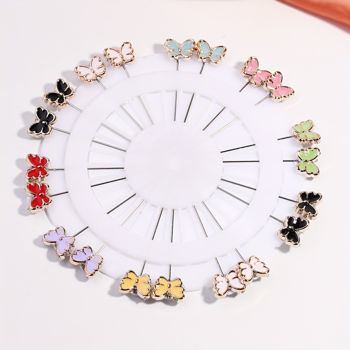 Painted Scarf Fixing Pin Elegant Muslimah Small Brooch Hijab Accessory