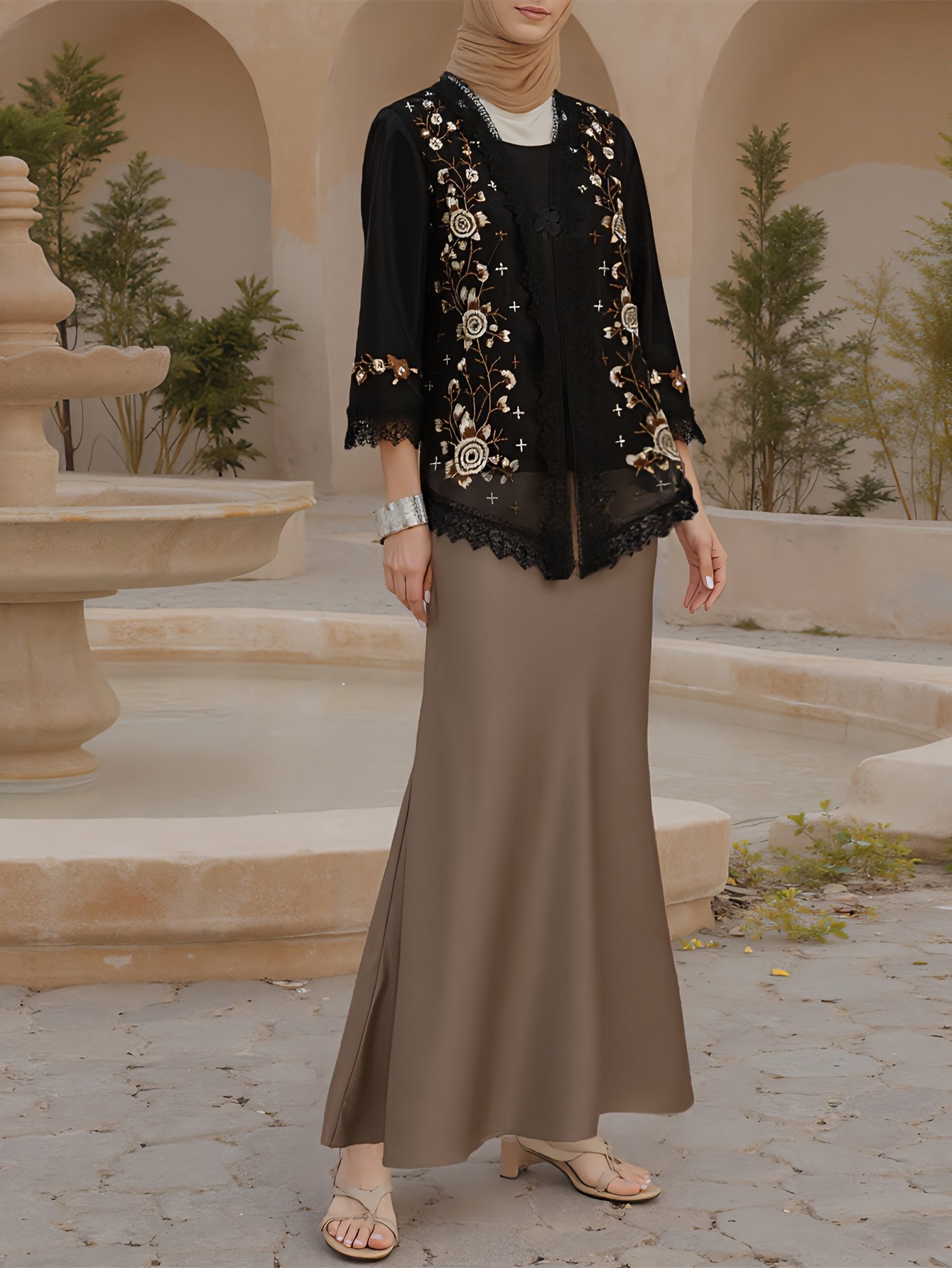 Modern Embroidered Kebaya Elegant Women Traditional Fashion Top