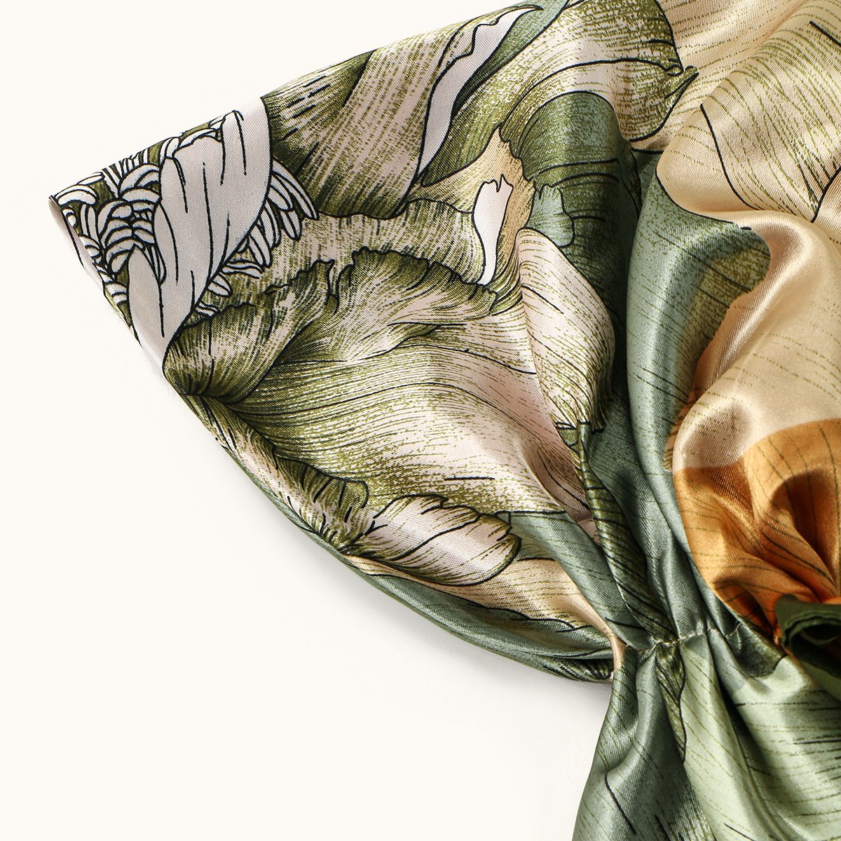 Elegant Printed Muslimah Headscarf Hat Breathable Lightweight Hijab Cap for Women