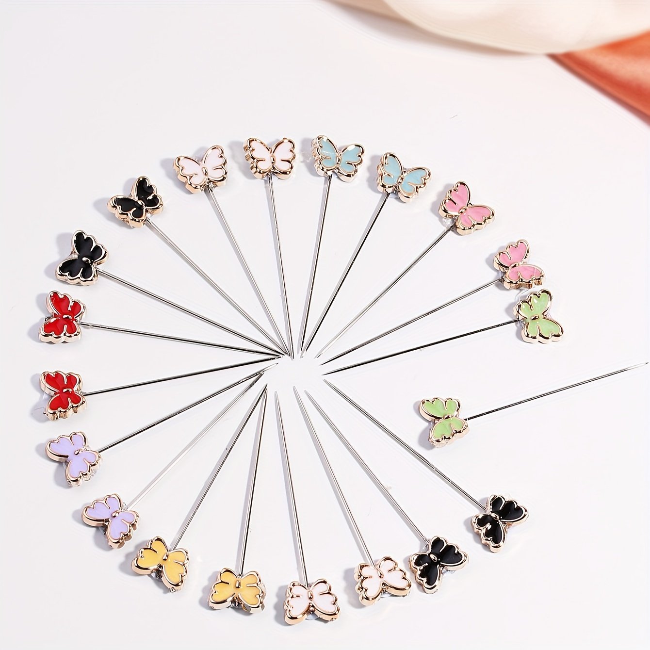 Painted Scarf Fixing Pin Elegant Muslimah Small Brooch Hijab Accessory
