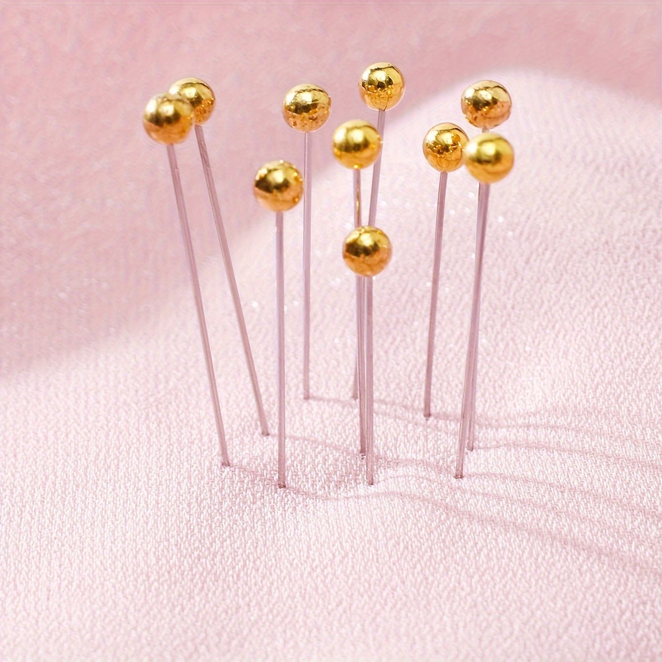 Golden & Silver Long Hijab Pins Middle Eastern Ramadan Scarf Fixation Needles