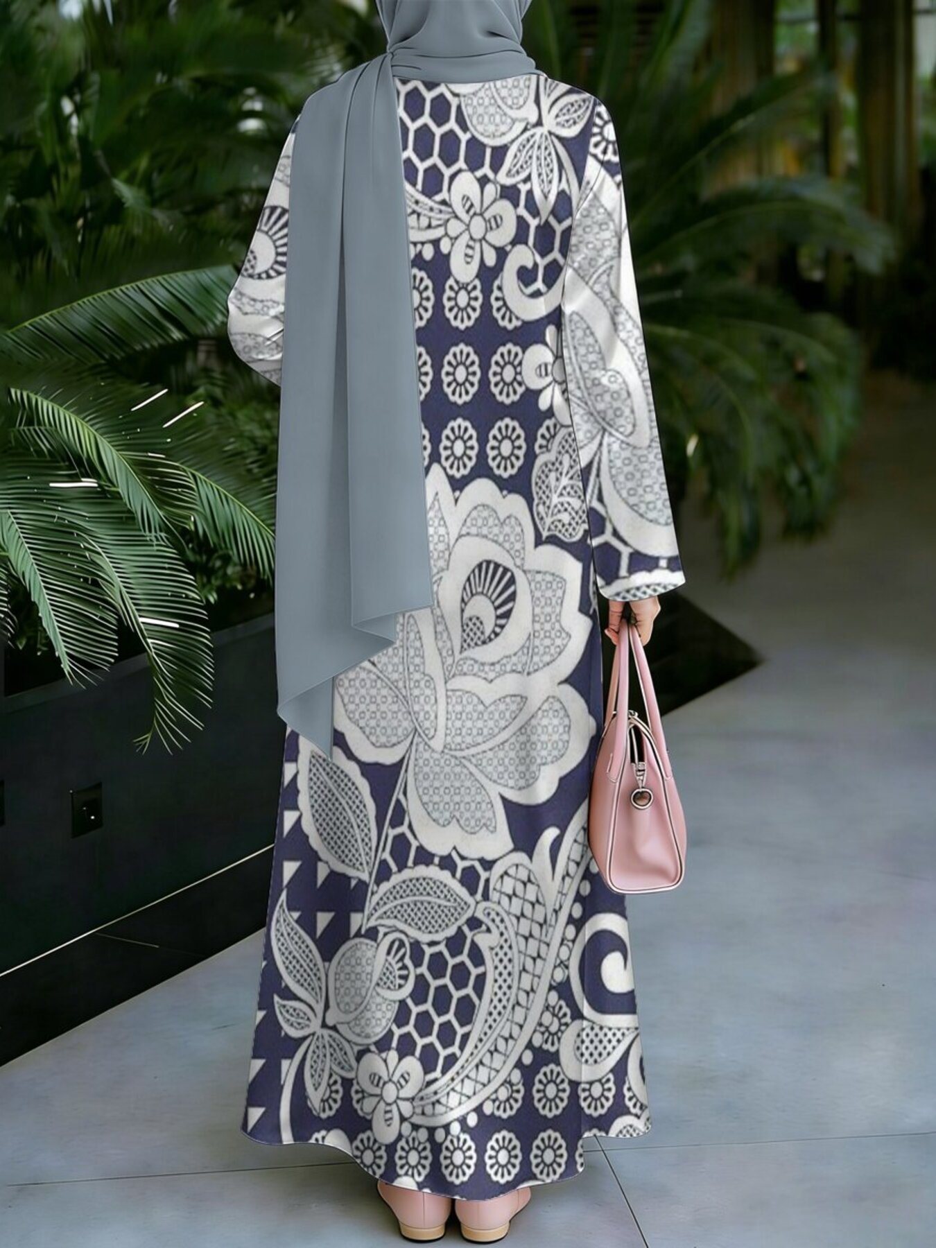 2026 Muslim Robe Style Long Dress Traditional Middle Eastern Muslimah Fashion