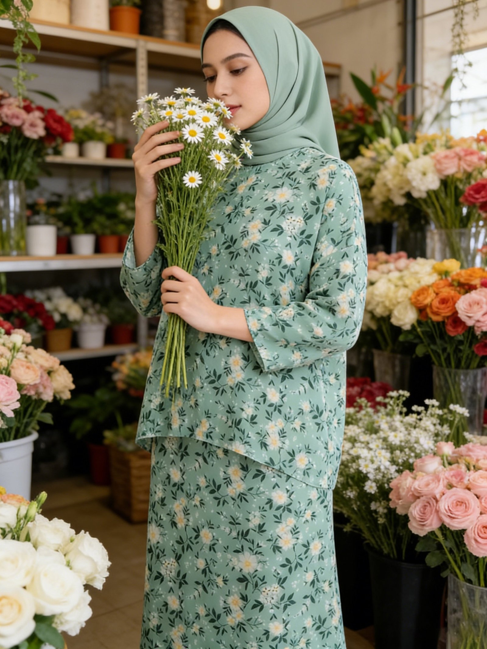 Affordable Muslimah Women Two-Piece Clothing Set Casual Elegant Outfit
