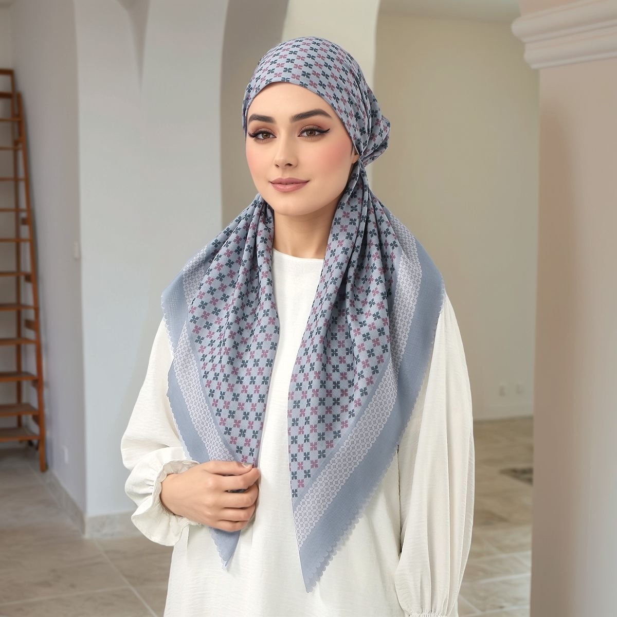 Plus Size Muslimah Inner Hat Adjustable Elastic Breathable Headscarf Cap for Women