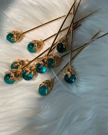 Ancient Style Golden Daisy Hairpin Elegant Straight Stick Hair Accessory for Women